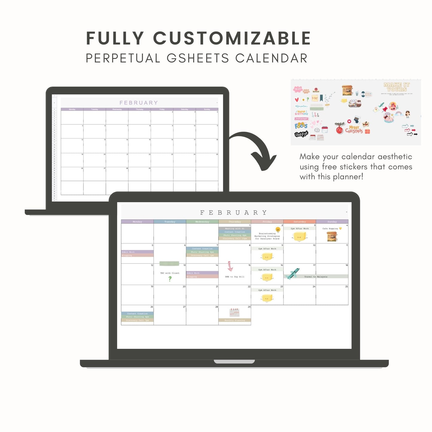 Google Sheets Calendar Planner