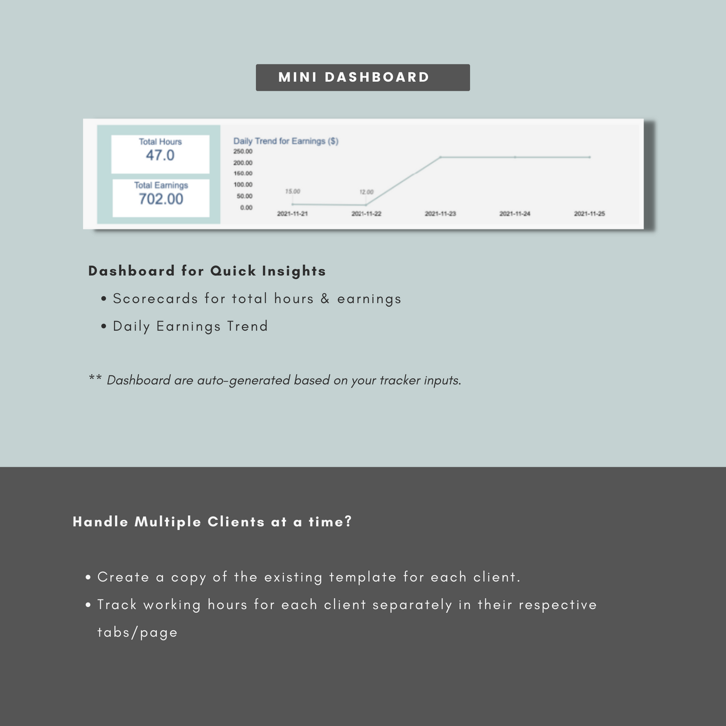 Freelancer Time Tracker Spreadsheets