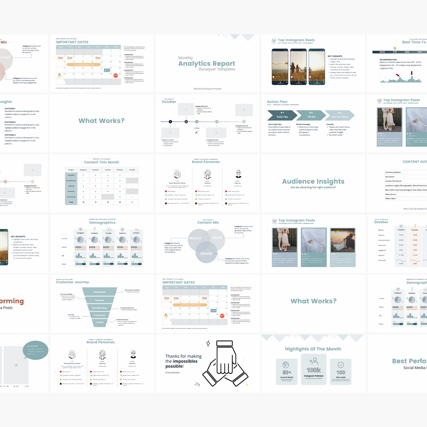 Social Media Analytics Presentation Canva Template