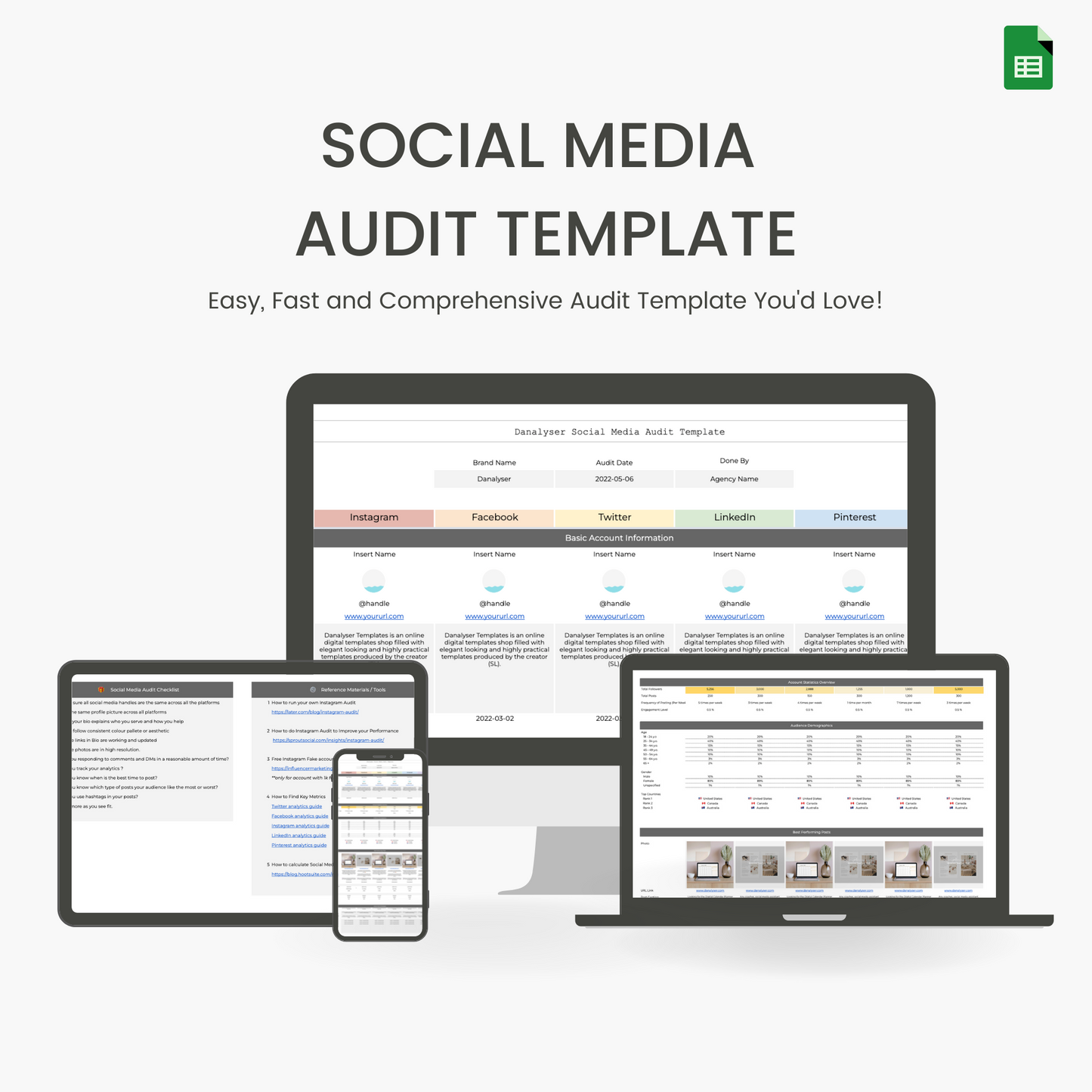 Social Media Audit Template