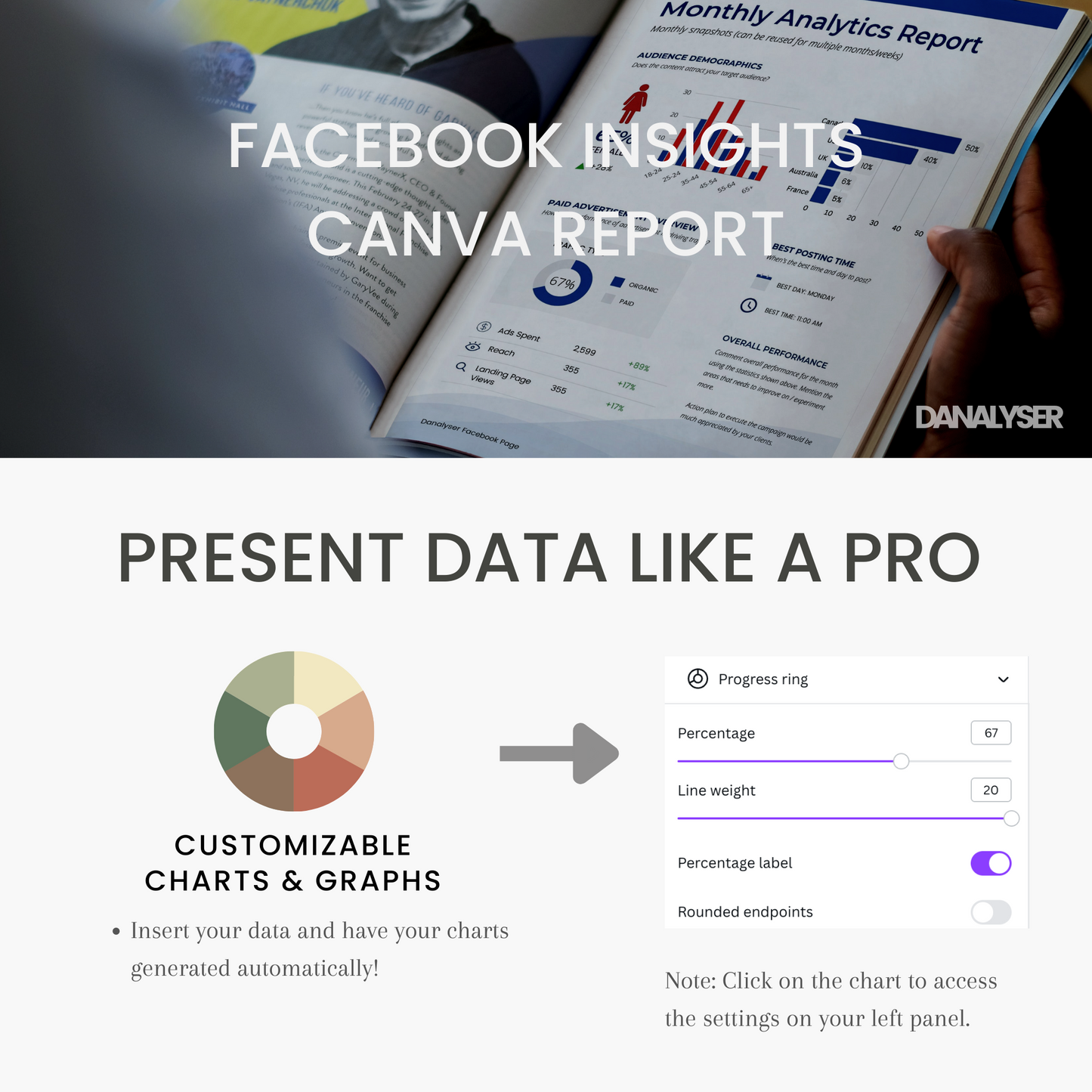 Social Media Report Canva Template