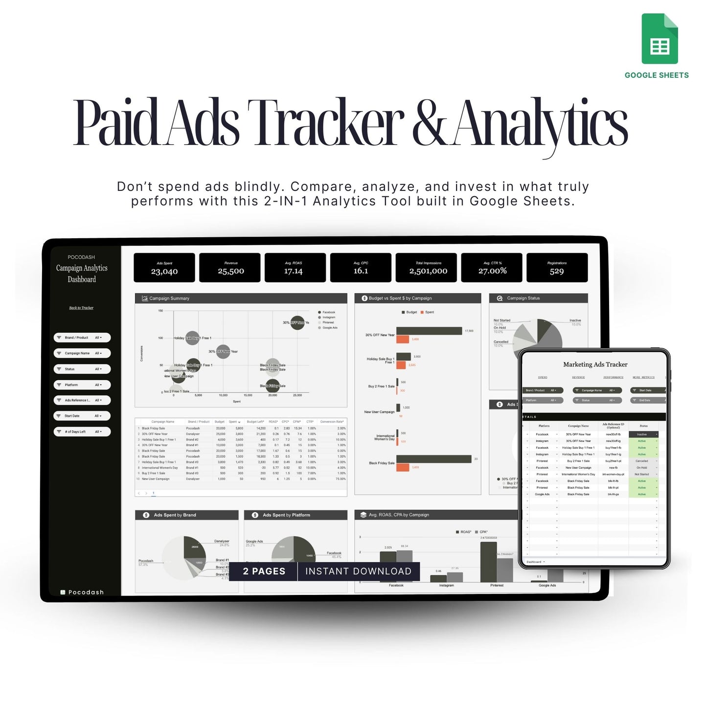 Paid Ads Tracker & Analytics