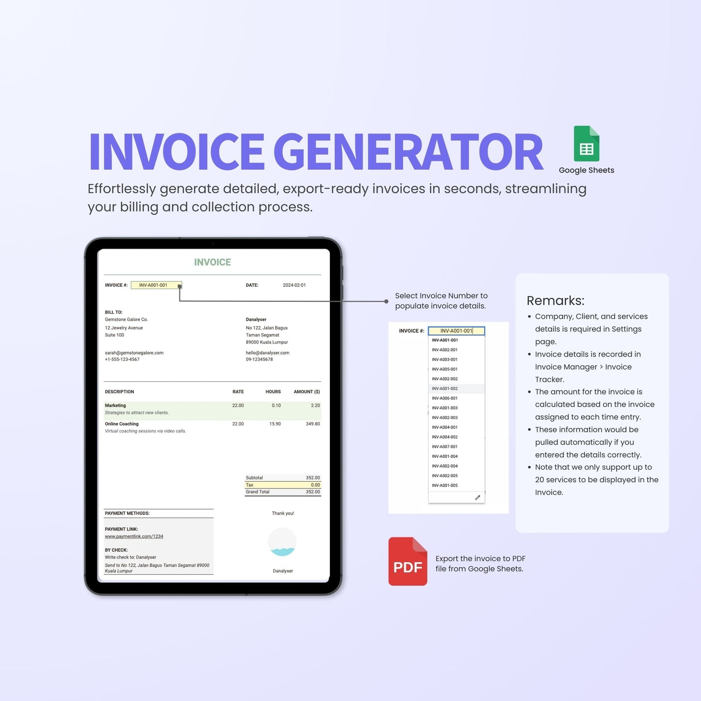 Freelancer Invoice Manager