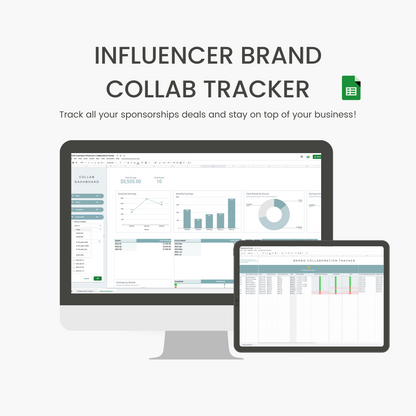 Brand Collaboration Tracker Spreadsheets