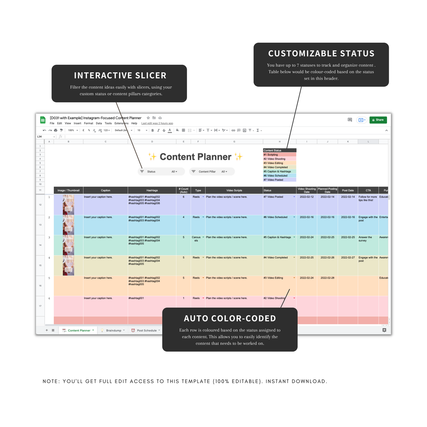 Social Media Content Planner