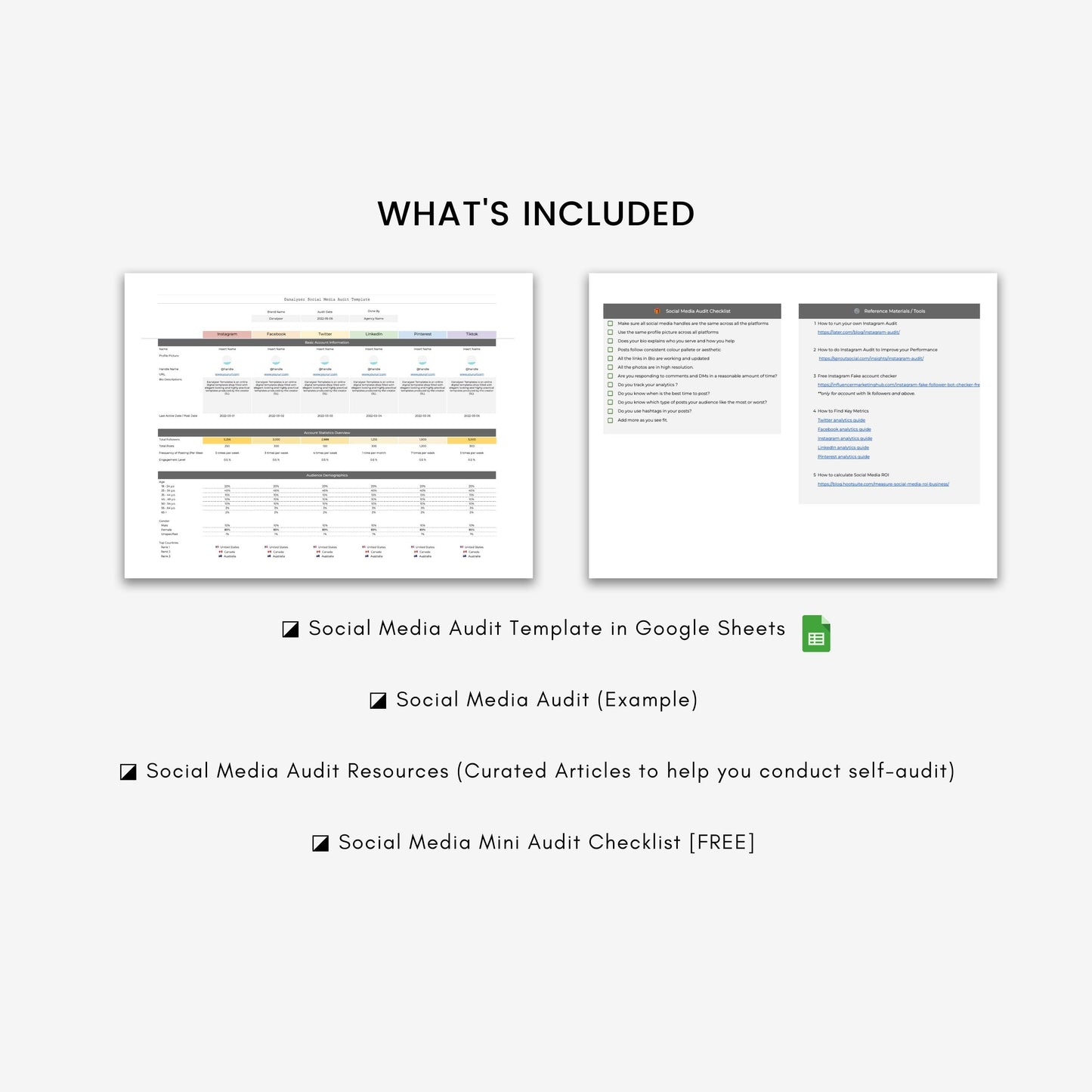 Social Media Audit Template