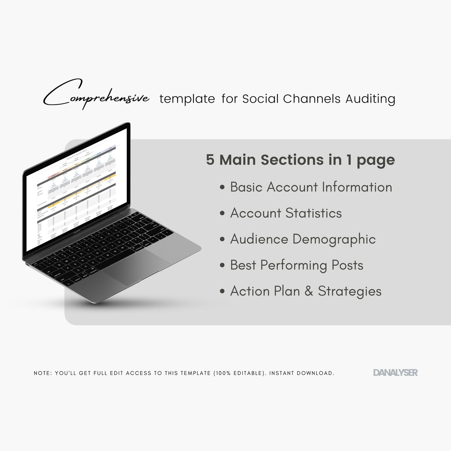 Social Media Audit Template